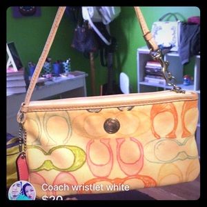 White Coach Wristlet